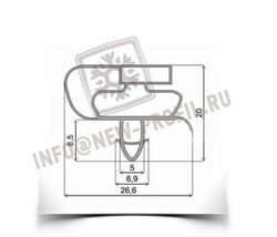 Уплотнитель для холодильника Атлант МХМ-1834-35 КШД 370/115 м.к 500*560 мм(021)