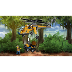 LEGO City: Грузовой вертолёт исследователей джунглей 60158 — Jungle Explorers Jungle Cargo Helicopter — Лего Сити Город