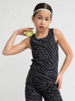 Майка для девочки на лето в рубчик