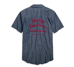 Рубашка Embroidered Chambray Slim Fit Harley-Davidson