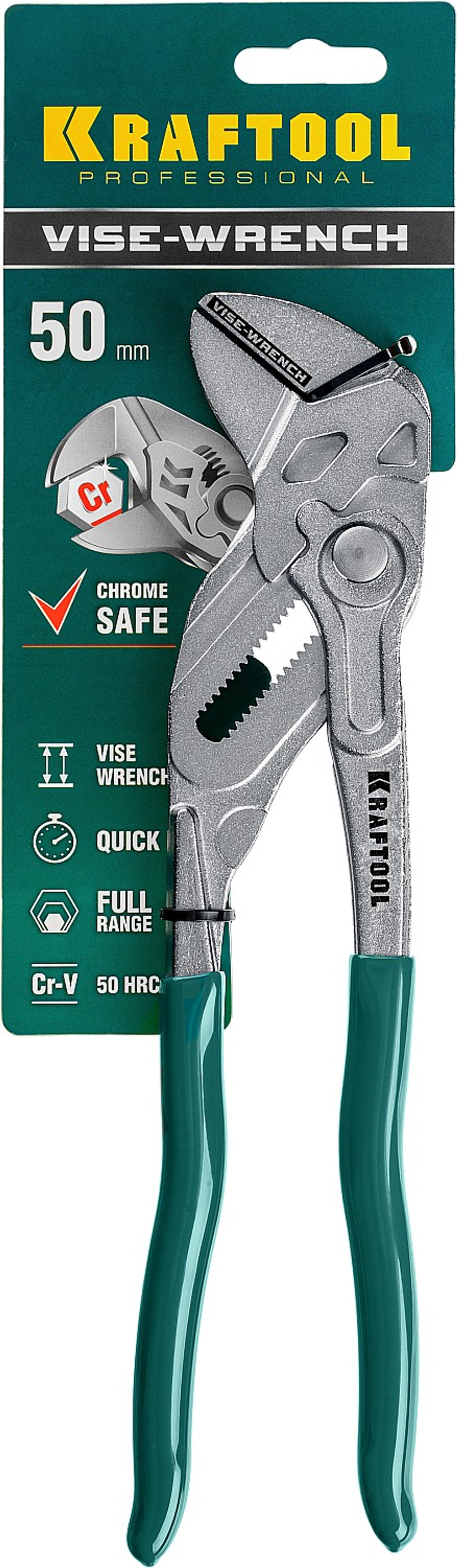 KRAFTOOL Vise-Wrench, 250 мм, клещи переставные-гаечный ключ (22065)