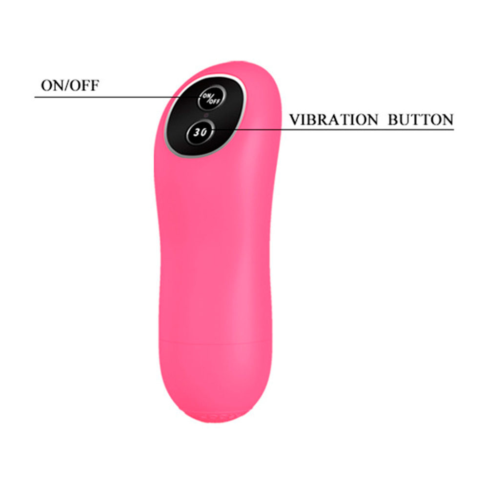 Силиконовая бабочка для стимуляции клитора и сосков Baile Mini Love Egg BI-014143