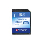 Карта памяти Verbatim 16Gb 80MB/s SDHC Premium Class 10
