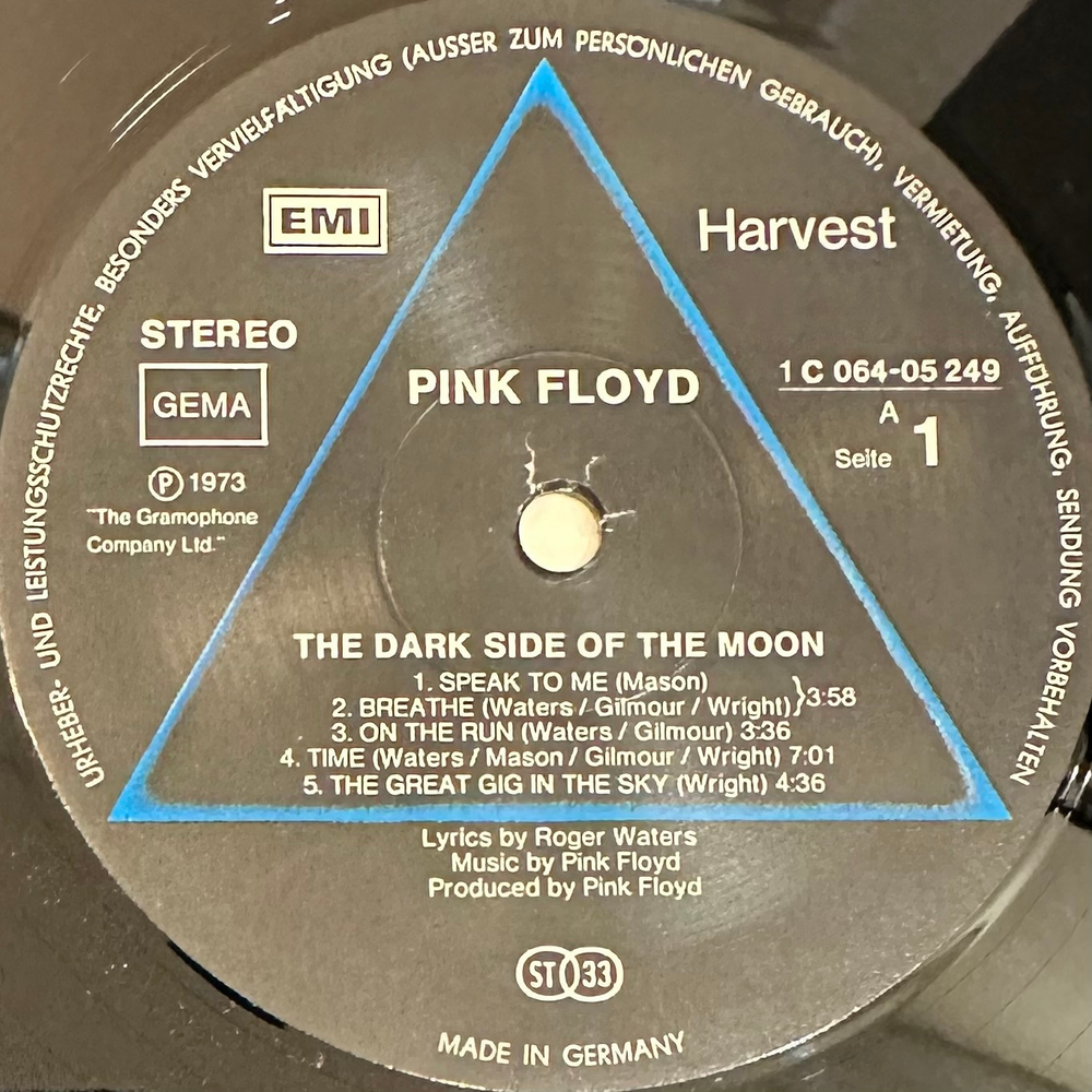 Pink Floyd ‎– The Dark Side Of The Moon (Германия 1989г.)