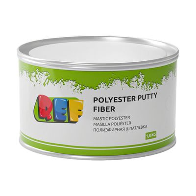 REF Шпатлевка со стекловолокном Polyester Putty FIBER 1,8кг