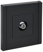 FORTE&PIANO Розетка TV проходная FP129 черный IEK
