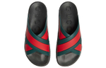 GUCCI Gucci slippers with webbing men's red and green