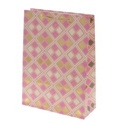 GAEM Пакет подарочный L (бумага 210г/м2, блок микс 12шт), L30 W12 H41,5 см, 4в.