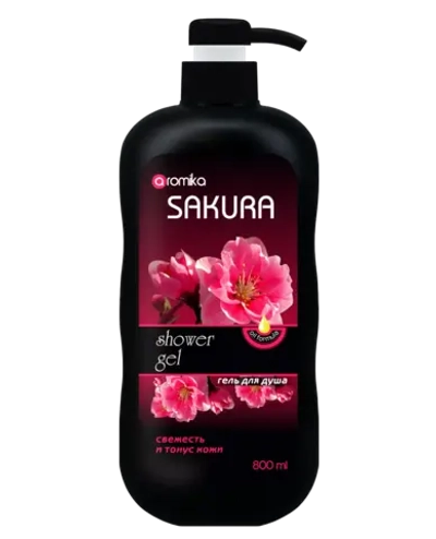 Гель для душа «Aromika» Сакура 800 мл