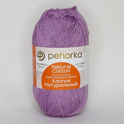 Хлопок натуральный пряжа Пехорка 100%хлопок 5 х100г/425м 178-Св.сиреневый