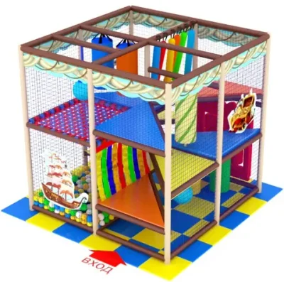 Детский игровой лабиринт «Кубик» 5,8 м² (2,6*2,5*2.5м)