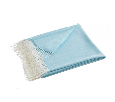 Плед PLUME CELADON 52% акрил 48% Blanc des Vosges 130x170 Бирюзовый