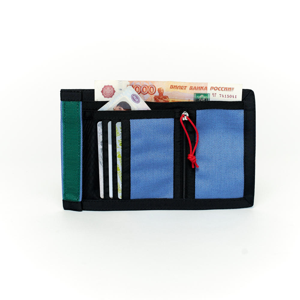 Кошелек Wallet голубой индиго