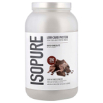 Isopure, Протеиновый порошок с низким содержанием углеводов, голландский шоколад, 3 фунта (1361 г)