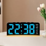 Часы-будильник настольные LED GH9001 черный корпус