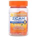Zicam, средство от простуды, лечебные фруктовые леденцы, апельсин, 25 штук