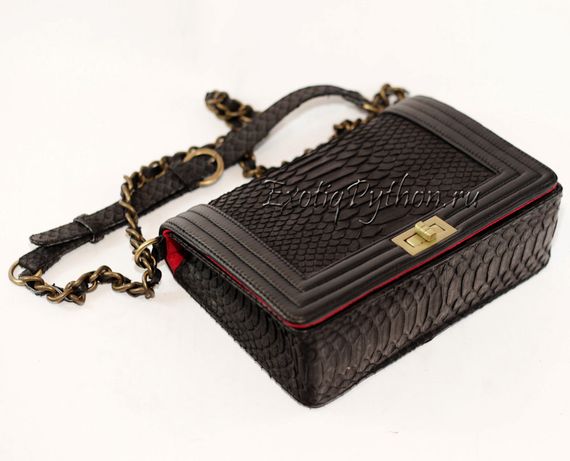 Клатч Шанель из кожи питона CL-29