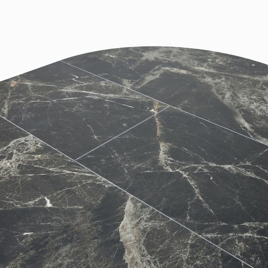 Обеденный стол Elan диаметр 110 (40) раскладной черный