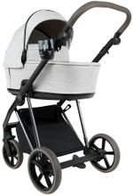 Детская коляска Roan Sol Vintage Luxury 2.0 3 в 1 с автокреслом Pituso Baesa Pro Black,Beige Canopy PIX/50/L Pixel/Light/Black/руч.Cappuccino