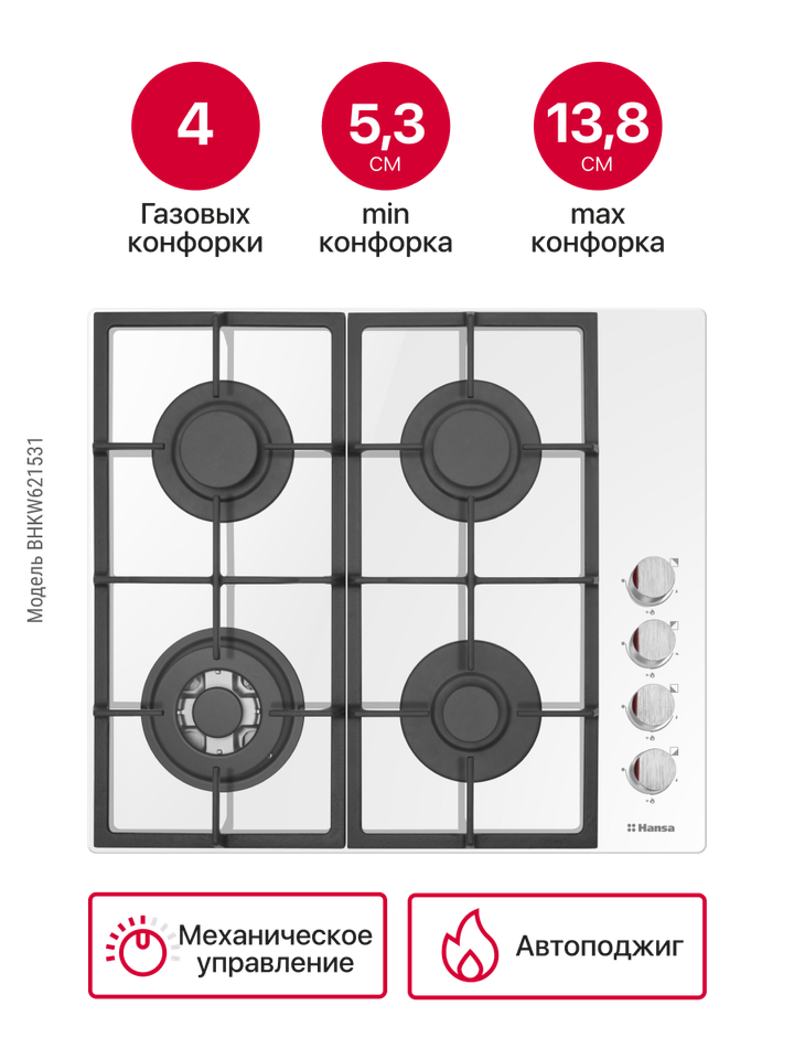Газовая панель Hansa BHKW621531