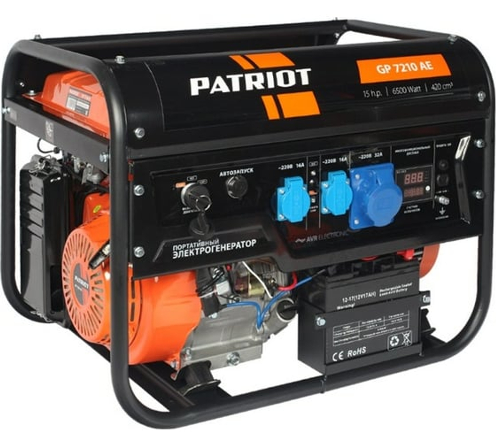 Генератор бензиновый PATRIOT GP 7210 AE
