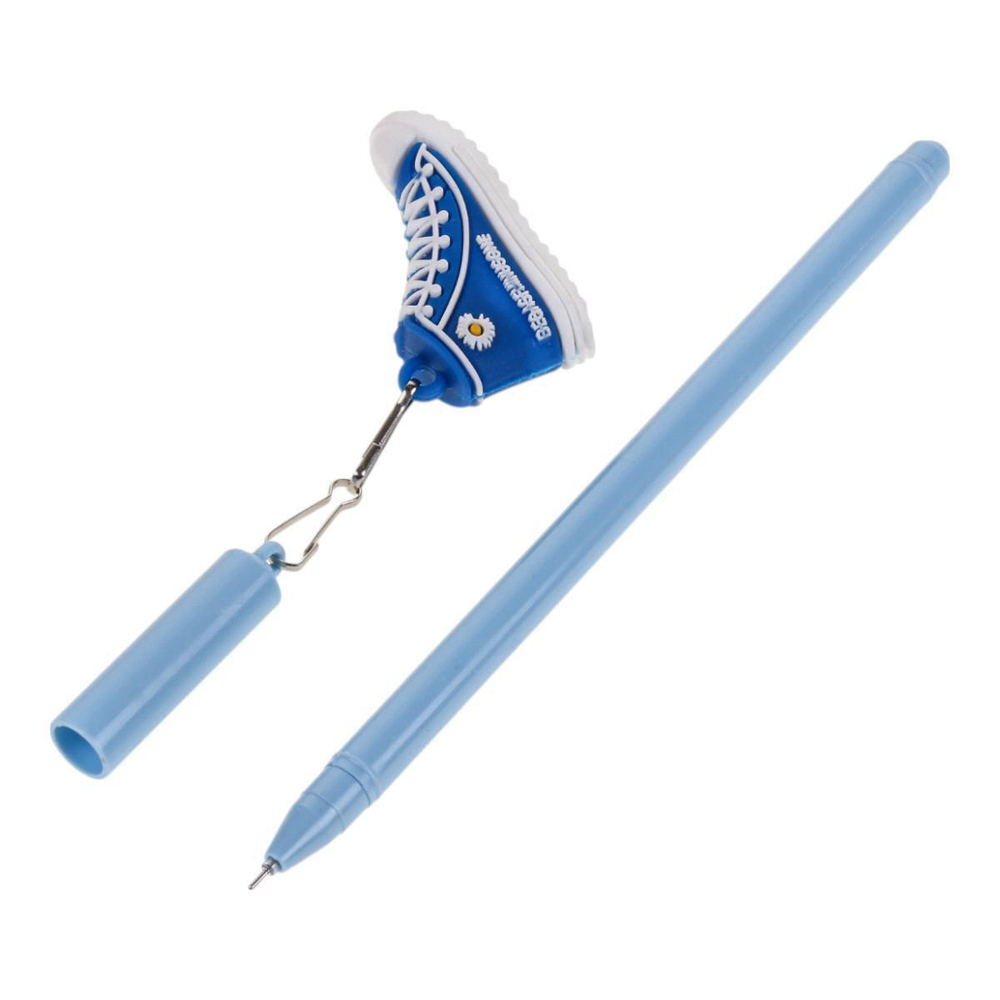 Ручка гелевая "Кеды", 0,5мм, синяя, с игрушкой, 4 вида микс (Комплект 40шт.)