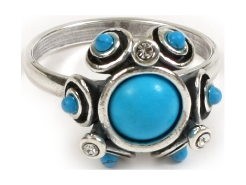 "Поэма" кольцо в серебряном покрытии из коллекции "Самоцветы" от Jenavi