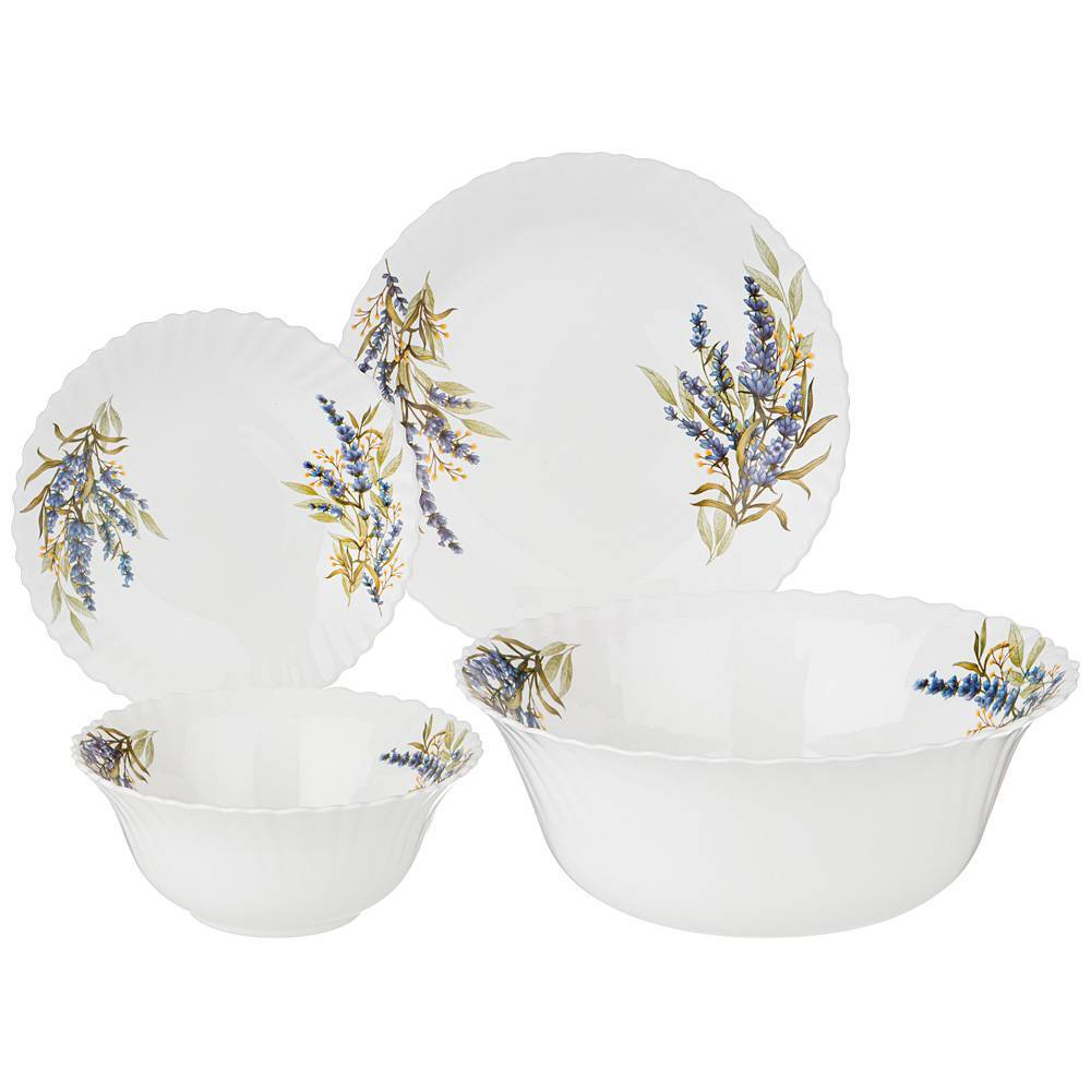 НАБОР СТОЛОВЫЙ AGNESS LAVENDER FIELD 19ПР: 25СМ/20СМ/15СМ/23СМ. 598-063