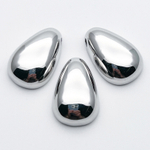 Подвеска Капля, цвет серебро (родий), размер 25*16 мм, цена за 1 шт