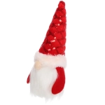 Сувенир новогодний «Новогодний лесовичок» 7*15*5 см, Красный (с подсветкой)