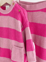 Вязаный джемпер и легенсы в комплекте для малышей Next Q94-939, Розовый