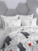 Постельное белье 2 спальное, простыня евро 217х240, поплин, наволочки 70х70, 100% хлопок, ивановский текстиль постельное белье