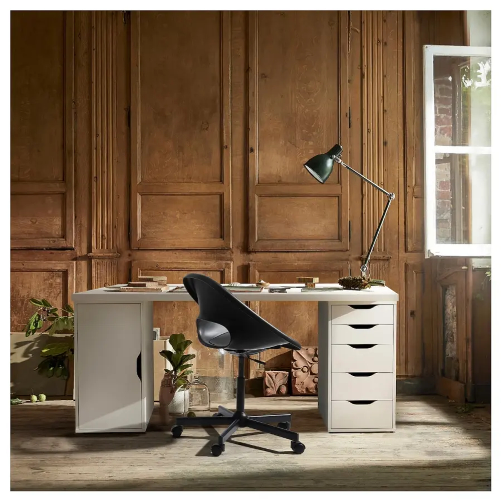Письменный стол с ящиками - IKEA LAGKAPTEN / ALEX  ЛАКГАПТЕН / АЛЕКС ИКЕА, 140x60 см, белый