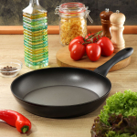 Сковорода алюминий, 28 см, антиприг, Daniks, Moon Style, сереб-черн, FPW-28-SLVR-BLK, индукц