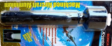 Фонарик переносной влагонепроницаемый в алюм. корпусе Sonca Krypton(2.4V, 0.7A, фокусировка, 1.5V, 2D/R20/UM1,яркость луча увеличена на 75%)в блистере Sonca 250 ML