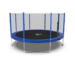 Батут DFC Trampoline Fitness с сеткой 14ft Синий