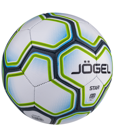 Мяч футзальный Star №4, белый/синий/зеленый