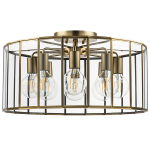 798281 Люстра GENNI 8х40W E27 ЛАТУНЬ/ПРОЗРАЧНЫЙ