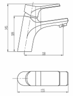 СМЕСИТЕЛЬ ДЛЯ РАКОВИНЫ ESKO EIGER EG26