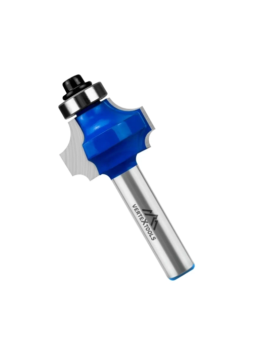 ФРЕЗА КРОМОЧНАЯ КАЛЕВОЧНАЯ С ПОДШ 12,7мм ХВОС -8мм, D-25мм, H-16мм, B-6мм, R1-6мм, R2-3мм,L-60,5мм