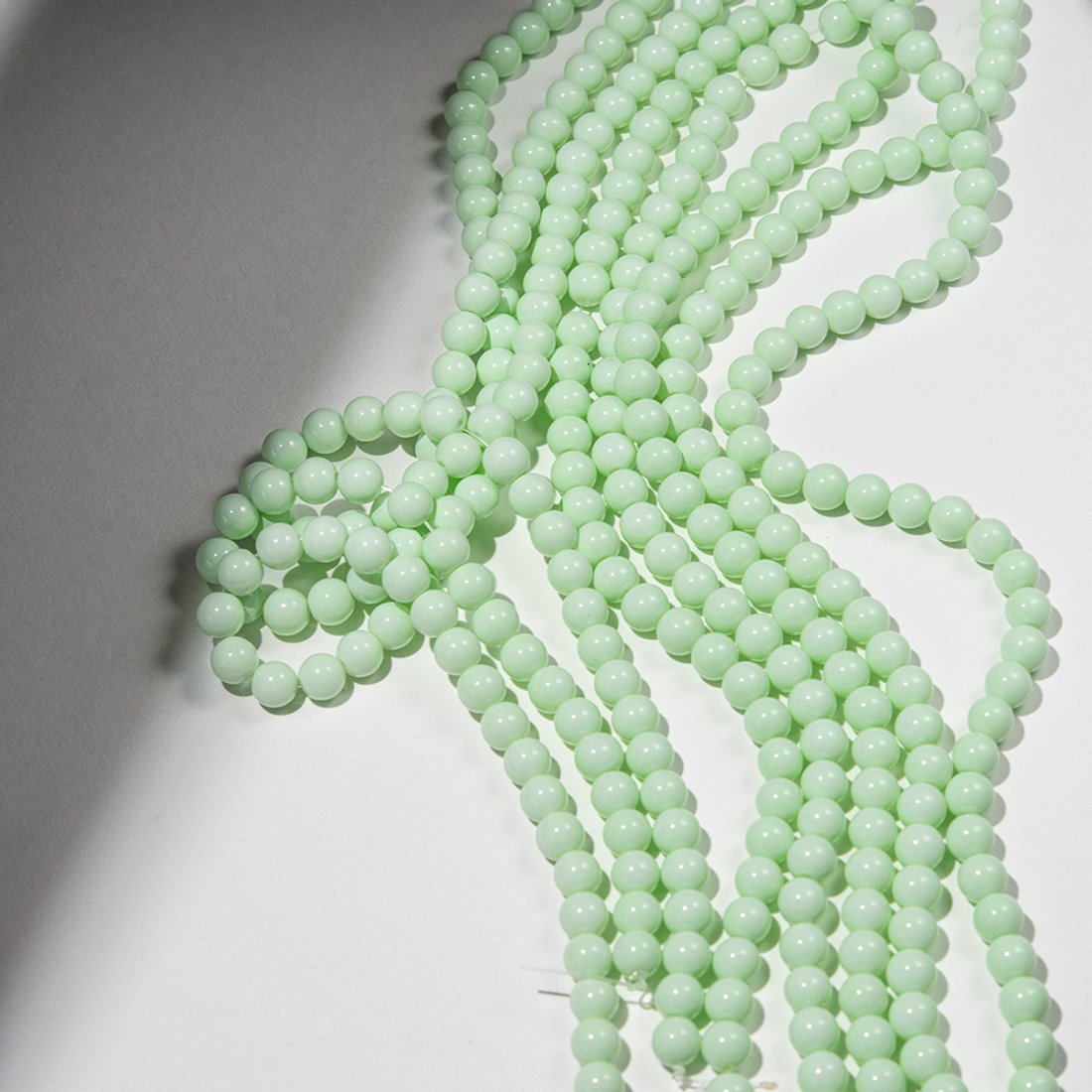 Хрустальный жемчуг, оттенок "Фисташковый макарун", шар 8,1мм