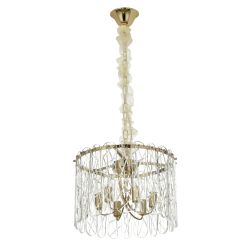 Citilux TALLA CL318262 Люстра хрустальная подвесная Золото