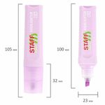 Набор текстовыделителей 12 ЦВЕТОВ, STAFF EVERYDAY HL-707, 6 неоновых цветов + 6 пастельных цветов, линия 1-5 мм, скошен. наконечник, 152552