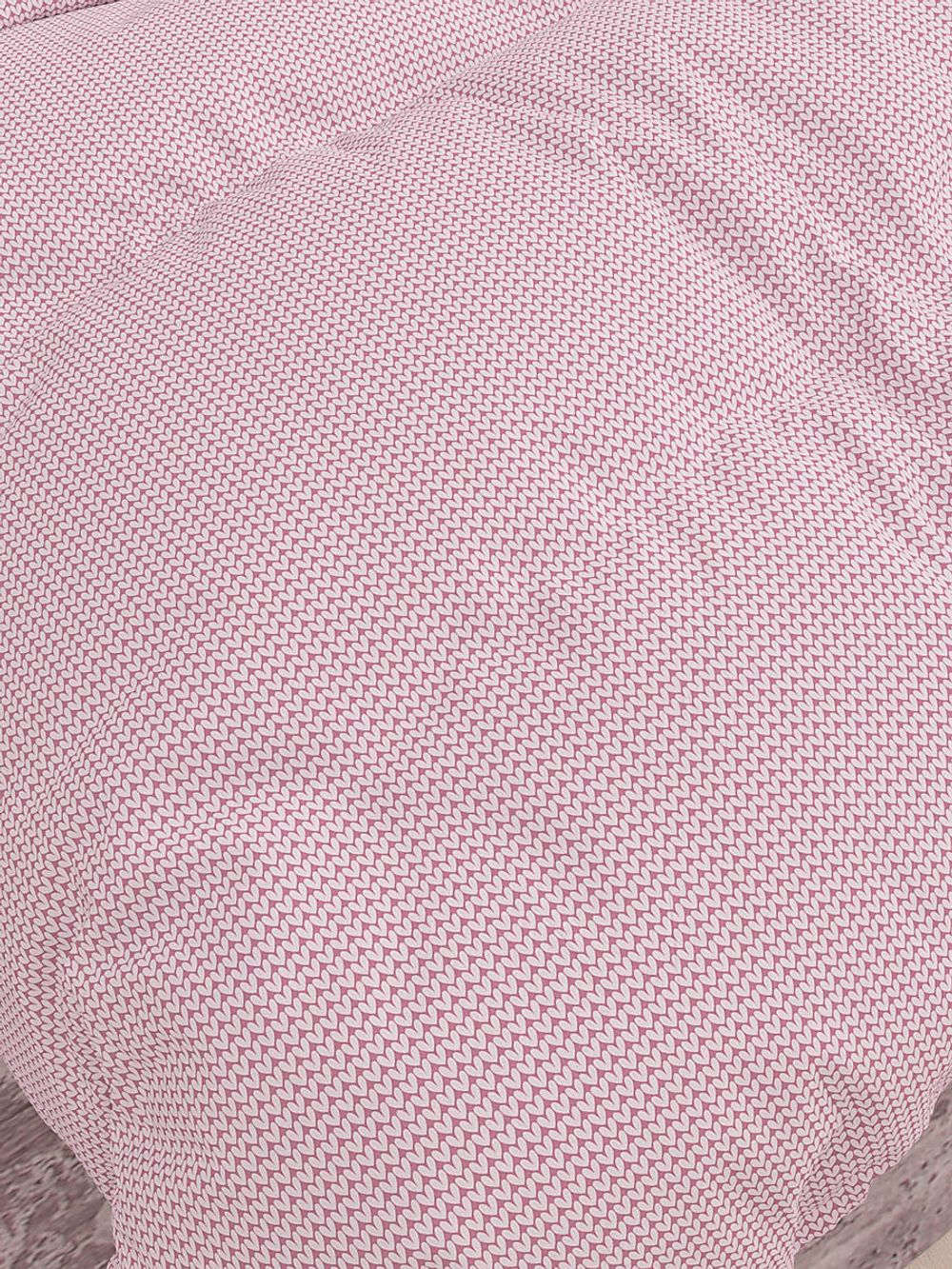 Наволочка комплект 2шт Сказка "Вязание розовое" 70х70 см, перкаль