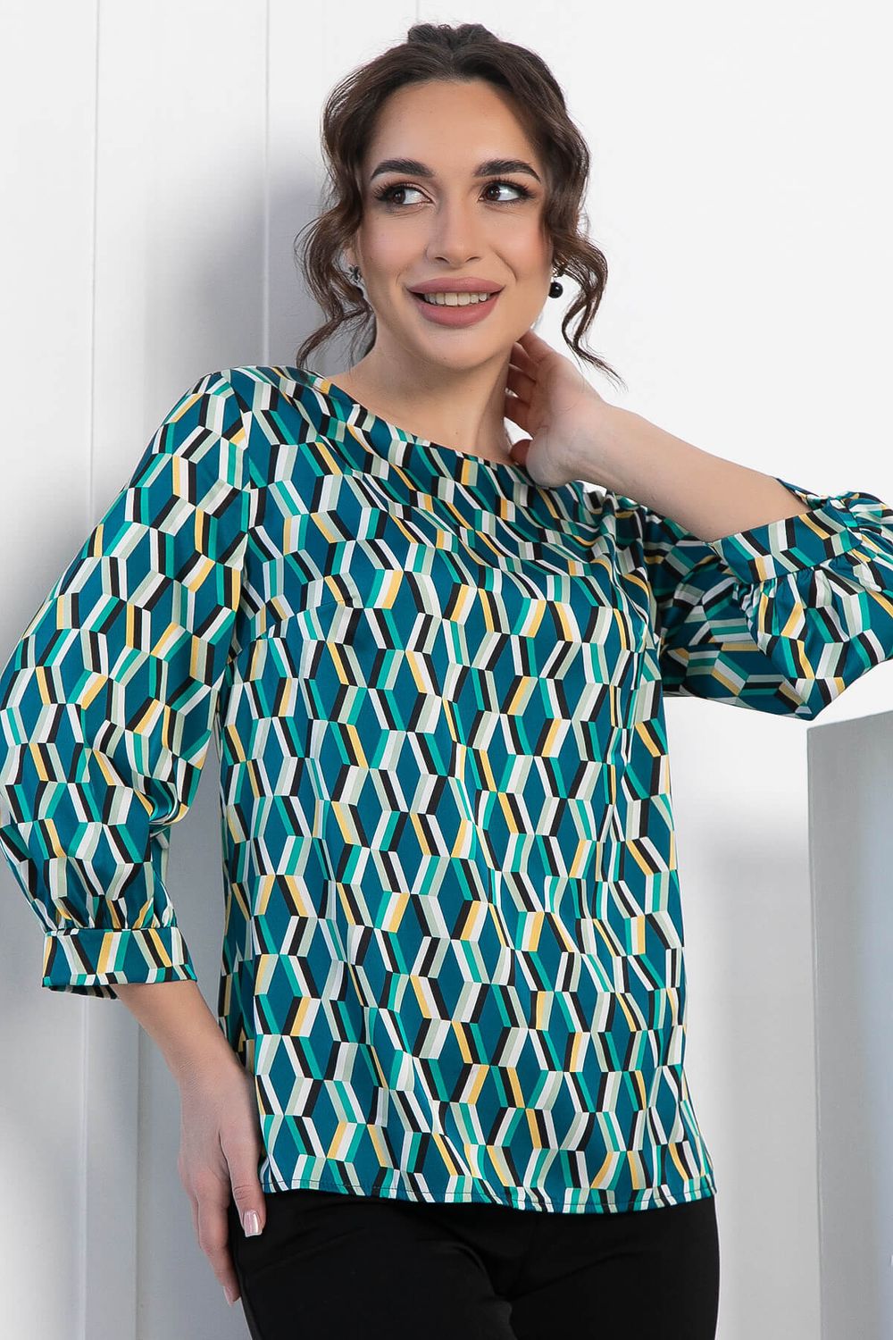 Блуза Мечта сезона (изумруд) Б12908-16М LT Collection