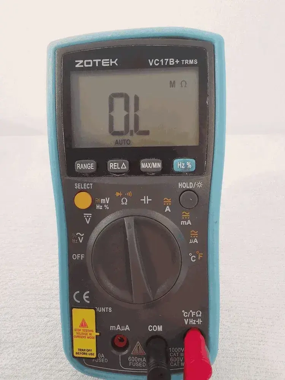 Универсальный мультиметр ZOTEK VC17B+ ZOIY, Цифровой, автоматические диапазоны 6000 отсчетов True RMS