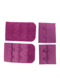 Застежка тканевая, 30 мм, 3*2, фиолетовая