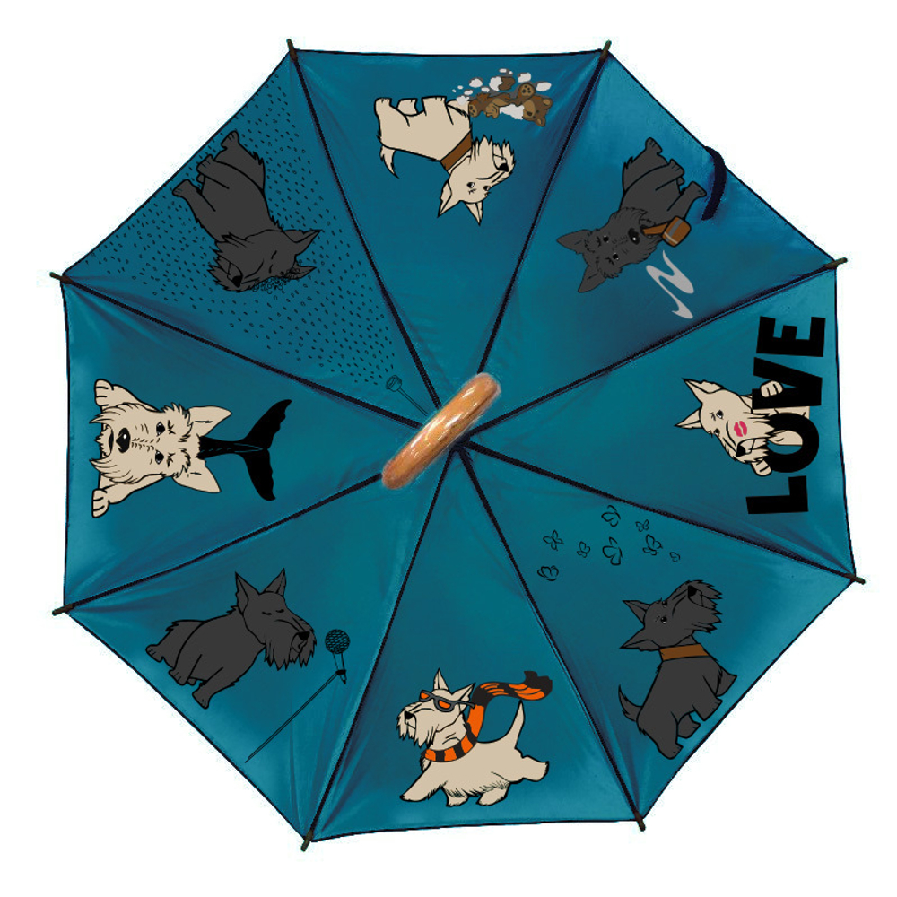 Зонт "Веселые скотчи"