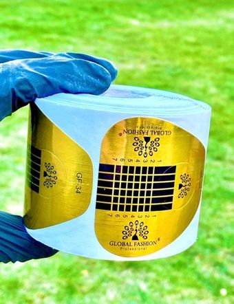 Одноразовые формы для маникюра Global Fashion, 300 шт. GF-34