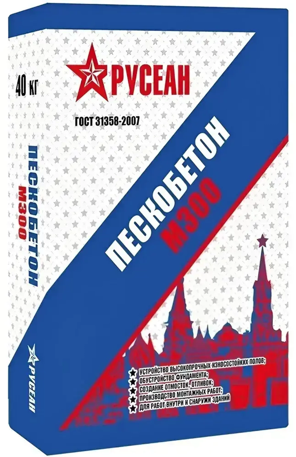 Пескобетон Русеан М-300 40 кг